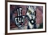 Le Chat Graffiti Montreal Canada-null-Framed Photo