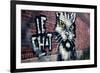 Le Chat Graffiti Montreal Canada-null-Framed Photo