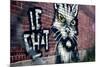 Le Chat Graffiti Montreal Canada-null-Mounted Photo