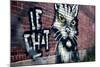 Le Chat Graffiti Montreal Canada-null-Mounted Photo