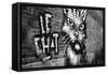 Le Chat Graffiti-null-Framed Stretched Canvas