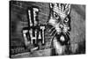 Le Chat Graffiti-null-Stretched Canvas