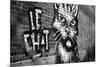 Le Chat Graffiti-null-Mounted Photo