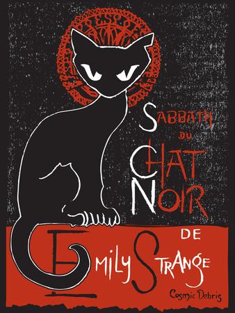 Le Chat Noir print - Vintage travel style original design - Places We Luv