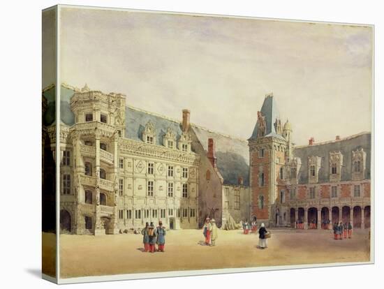 Le Chateau De Blois (W/C on Paper)-Thomas Shotter Boys-Stretched Canvas