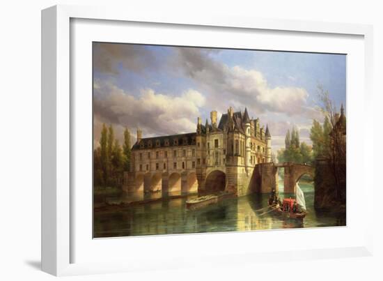 Le Chateau De Chenonceau, 1843-Pierre Justin Ouvrie-Framed Giclee Print