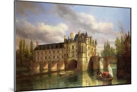 Le Chateau De Chenonceau, 1843-Pierre Justin Ouvrie-Mounted Giclee Print