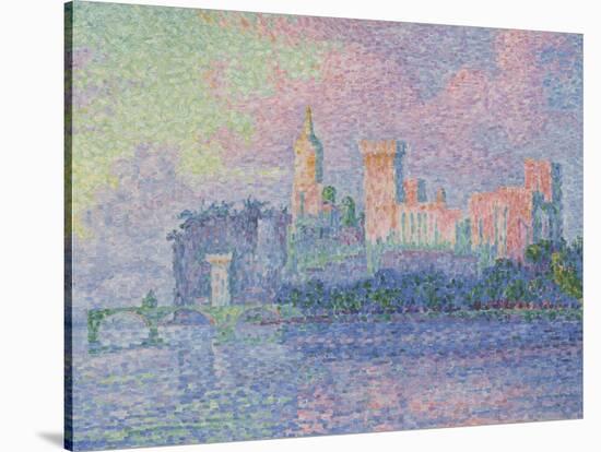 Le château des Papes à Avignon-Paul Signac-Stretched Canvas