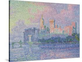 Le château des Papes à Avignon-Paul Signac-Stretched Canvas