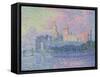 Le château des Papes à Avignon-Paul Signac-Framed Stretched Canvas