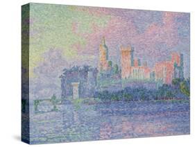 Le château des Papes à Avignon-Paul Signac-Stretched Canvas