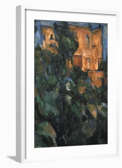 Le Chateau Noir, (Detail), 1904-1906-Paul Cézanne-Framed Giclee Print