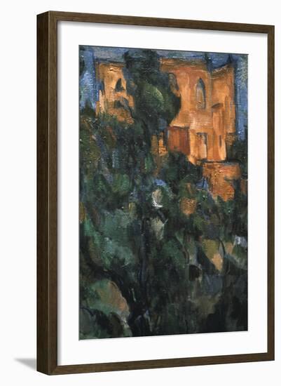 Le Chateau Noir, (Detail), 1904-1906-Paul Cézanne-Framed Giclee Print