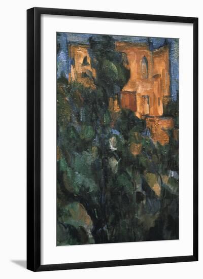 Le Chateau Noir, (Detail), 1904-1906-Paul Cézanne-Framed Giclee Print