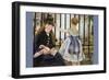 Le Chemin De Fer-Edouard Manet-Framed Art Print