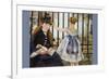 Le Chemin De Fer-Edouard Manet-Framed Premium Giclee Print