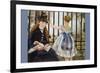 Le Chemin De Fer-Edouard Manet-Framed Art Print