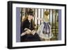 Le Chemin De Fer-Edouard Manet-Framed Premium Giclee Print