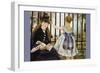 Le Chemin De Fer-Edouard Manet-Framed Premium Giclee Print