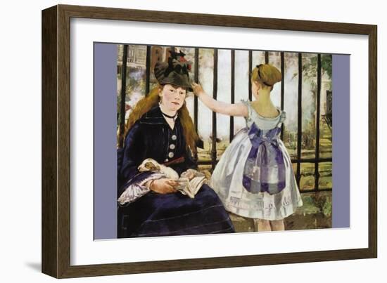 Le Chemin De Fer-Edouard Manet-Framed Art Print