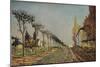 Le chemin de la Machine, 1873, (1929)-Alfred Sisley-Mounted Giclee Print