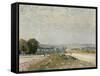 Le Chemin de Maubuisson à Louveciennes-Alfred Sisley-Framed Stretched Canvas