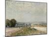 Le Chemin de Maubuisson à Louveciennes-Alfred Sisley-Mounted Giclee Print