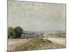 Le Chemin de Maubuisson à Louveciennes-Alfred Sisley-Mounted Giclee Print