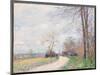 Le Chemin des Buttes (au Printemps), 1889-Alfred Sisley-Mounted Giclee Print