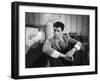 Le chemin des ecoliers by Michel Boisrond with Alain Delon, 1959 (b/w photo)-null-Framed Photo