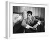 Le chemin des ecoliers by Michel Boisrond with Alain Delon, 1959 (b/w photo)-null-Framed Photo