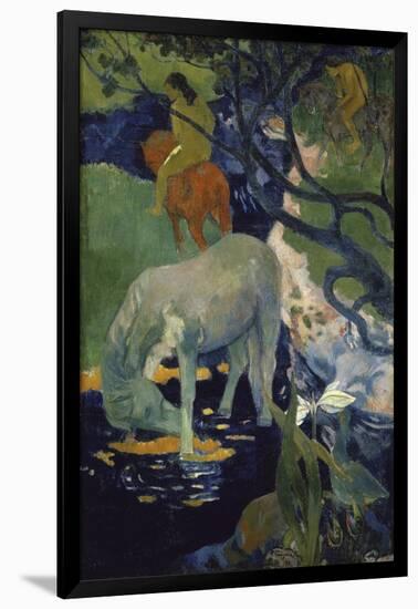 Le Cheval Blanc-Paul Gauguin-Framed Giclee Print