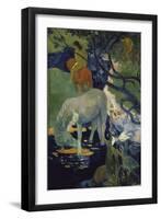 Le Cheval Blanc-Paul Gauguin-Framed Giclee Print