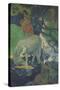 Le Cheval blanc-Paul Gauguin-Stretched Canvas