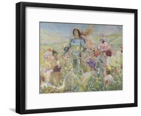 Le chevalier aux fleurs (tiré de Wagner, Parsifal)-Georges Antoine Rochegrosse-Framed Giclee Print