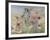 Le chevalier aux fleurs (tiré de Wagner, Parsifal)-Georges Antoine Rochegrosse-Framed Giclee Print