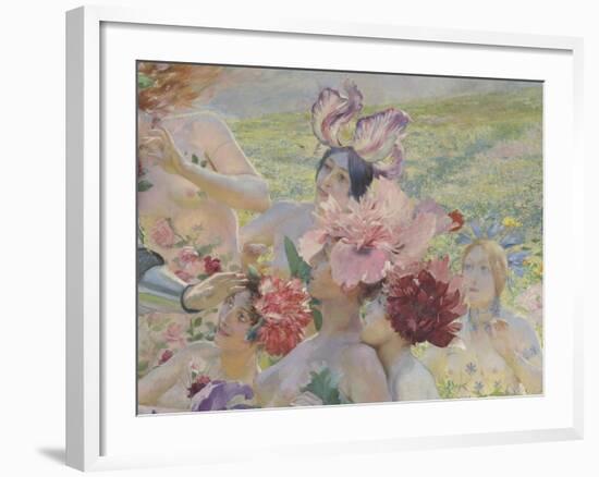 Le chevalier aux fleurs (tiré de Wagner, Parsifal)-Georges Antoine Rochegrosse-Framed Giclee Print