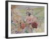 Le chevalier aux fleurs (tiré de Wagner, Parsifal)-Georges Antoine Rochegrosse-Framed Giclee Print