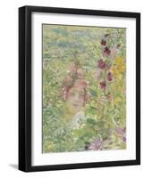 Le chevalier aux fleurs (tiré de Wagner, Parsifal)-Georges Antoine Rochegrosse-Framed Giclee Print