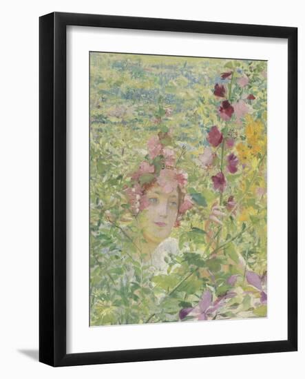 Le chevalier aux fleurs (tiré de Wagner, Parsifal)-Georges Antoine Rochegrosse-Framed Giclee Print