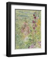 Le chevalier aux fleurs (tiré de Wagner, Parsifal)-Georges Antoine Rochegrosse-Framed Premium Giclee Print