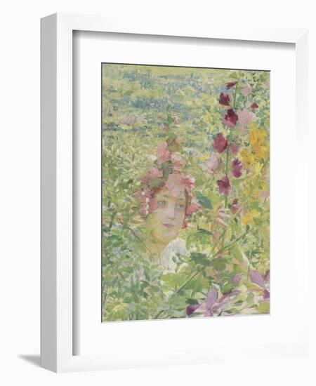 Le chevalier aux fleurs (tiré de Wagner, Parsifal)-Georges Antoine Rochegrosse-Framed Giclee Print