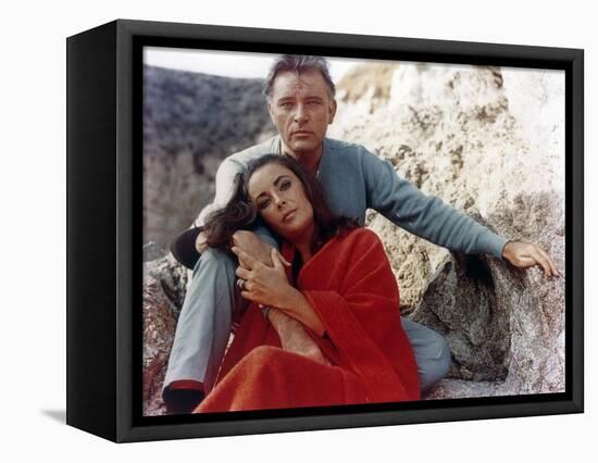 Le Chevalier des Sables THE SANDPIPER by Vincente Minnelli with Richard Burton and Elizabeth Taylor-null-Framed Stretched Canvas