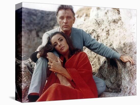 Le Chevalier des Sables THE SANDPIPER by Vincente Minnelli with Richard Burton and Elizabeth Taylor-null-Stretched Canvas