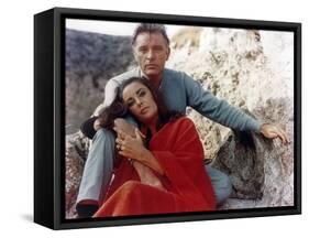 Le Chevalier des Sables THE SANDPIPER by Vincente Minnelli with Richard Burton and Elizabeth Taylor-null-Framed Stretched Canvas