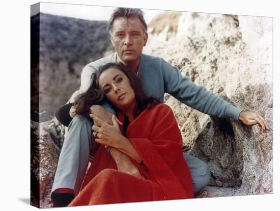 Le Chevalier des Sables THE SANDPIPER by Vincente Minnelli with Richard Burton and Elizabeth Taylor-null-Stretched Canvas
