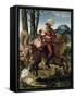 Le Chevalier, la jeune fille et la Mort-Hans Baldung Grien-Framed Stretched Canvas