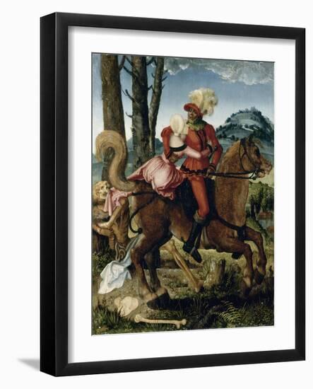 Le Chevalier, la jeune fille et la Mort-Hans Baldung Grien-Framed Giclee Print