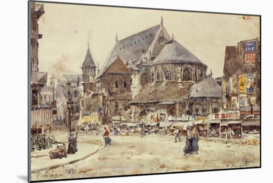 Le chevet de l'église Saint-Nicolas des Champs. Paris (IIIème arr.), 1901-Marie-Désirée Bourgoin-Mounted Giclee Print