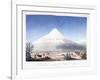 Le Chimborazo Vu Depuis Le Plateau De Tapia, 1810-1814-Friedrich Alexander-Framed Giclee Print